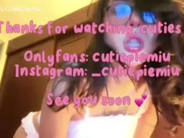 Chaturbate Adult Video Chat of cutiepiemiu