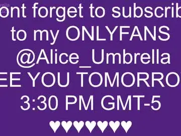 Chaturbate Best live sex cam show of alice_umbrella