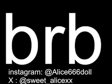 Chaturbate Sex Cam of alice666doll